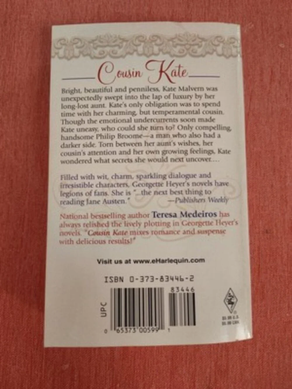 Georgette Heyer - Cousin Kate - 2000 - paperback